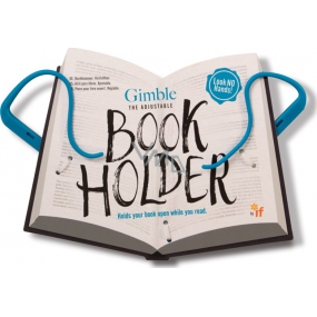 If Gimble Adjustable Bookholder Travel Book Holder blue 340 x 240 x 20 mm