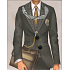 Nekupto Gift paper bag 23 x 18 x 9 cm Mat application man 1433 LBM