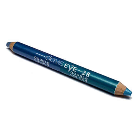 Princessa Davis Eye Double Color Pencil Eyeshadow + Sharpener 028 Blue & Green Blue 6 g