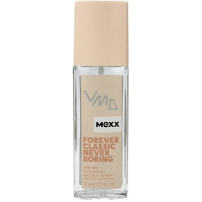 Mexx Forever Classic Never Boring for Her perfumed deodorant glass 75 ml