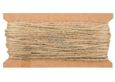 Brown linen string, 20 m
