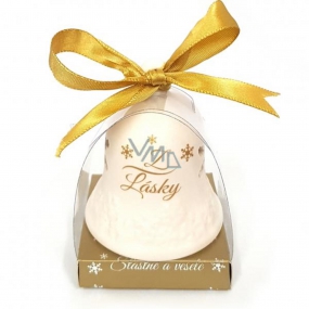 Nekupto Christmas ceramic bell with the inscription From Love 6.5 cm, x 5.5 cm
