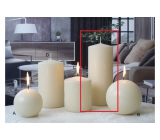 Lima Ice pastel candle creme cylinder 80 x 200 mm 1 piece