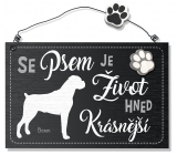 Nekupto Pets wooden sign Boxer 155 x 98 x 5 mm