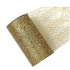 Decorative net ribbon with glitter gold 15 cm x 270 cm