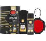 Ax Men Gold 250 ml men's shower gel + 150 ml men's deodorant spray + sponge, cosmetic set