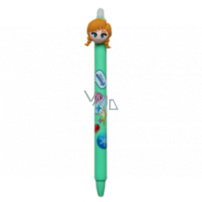 Colorino Rubber pen Disney Emoji light green, blue refill 0.5 mm
