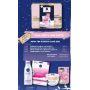 Nivea Blossom Care micellar water 200 ml + body souffle 200 ml + face mask 1 piece + Labello Soft Rosé lip balm 4.8 g + tin box, cosmetic set