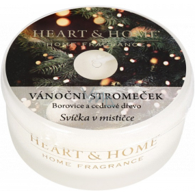 Heart & Home Christmas tree Soy scented candle in a bowl burning time up to 12 hours 38 g