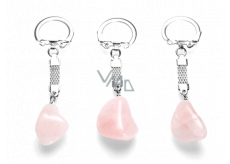 Rosie's keychain pendant natural stone approx. 10 cm 1 piece, love stone
