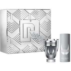 Paco Rabanne Invictus Platinum eau de parfum 100 ml + deodorant spray 150 ml, gift set for men