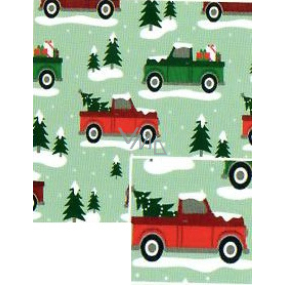 Nekupto Christmas gift wrapping paper 70 x 200 cm Green cars