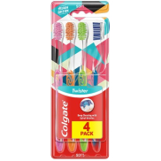 Colgate Twister Design Edition Soft Toothbrush 4 pieces