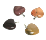 Mokait Heart pendant natural stone 20 mm, motivational stone