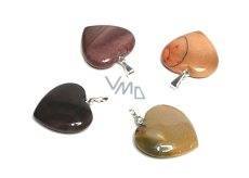 Mokait Heart pendant natural stone 20 mm, motivational stone