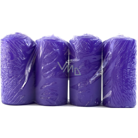 VeMDom Purple candle cylinder 40 x 80 m 4 pieces