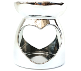 Albi Aromalamp Ceramic Metallic Silver 11 x 10 cm