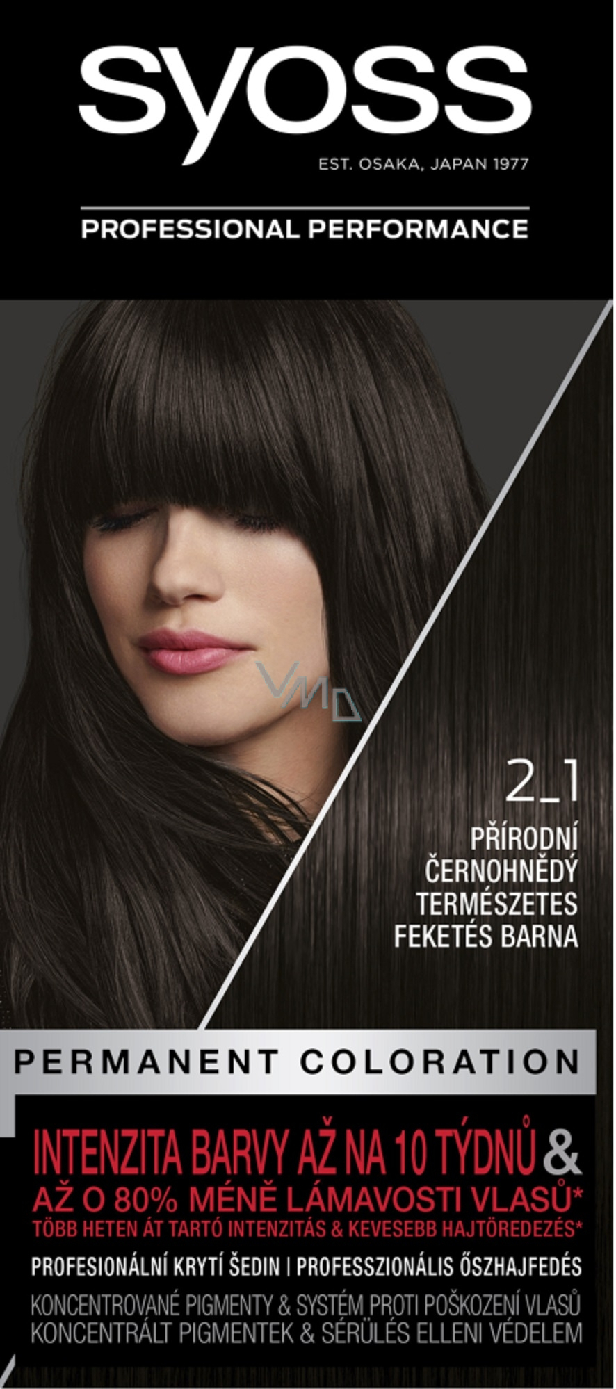 Syoss Professional Hair Color 2-1 Natural Black Brown - VMD parfumerie ...