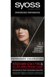 Syoss Professional Hair Color 2-1 Natural Black Brown