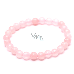 Rosie's bracelet elastic natural stone, ball 6 mm / 16 cm, for children, stone of love