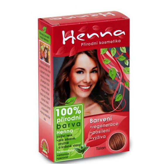 Henna Natural Hair Dye Titian 120 Powder 33 g