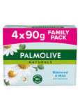 Palmolive Naturals Balanced & Mild solid toilet soap 3 + 1 piece 90 g