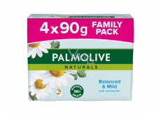 Palmolive Naturals Balanced & Mild solid toilet soap 3 + 1 piece 90 g