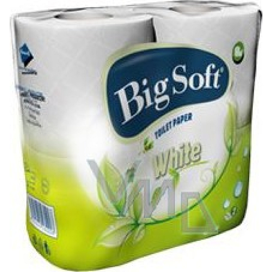 Big Soft White perfumed toilet paper 2 ply 200 pieces 4 pieces
