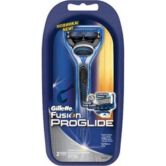 Gillette Fusion ProGlide razor + spare head 2 pieces for men