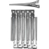 Duko Betky Hair Clip Aluminum Silver 10 pieces 002