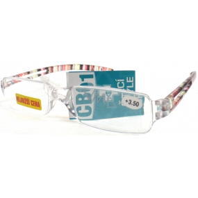Berkeley Eyeglasses without rims +3.50 color strips CB01 1 piece MC2066