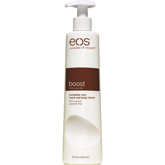 Eos Boost Complete Care moisturizing body lotion for hands and body 354 ml