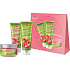 Dermacol Aroma Ritual Rhubarb and Strawberries Fresh shower gel 250 ml + body lotion 200 ml + body peeling 200 g, cosmetic set