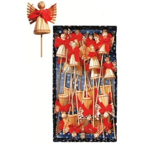 Straw angel on a stick in a box of 24 pieces