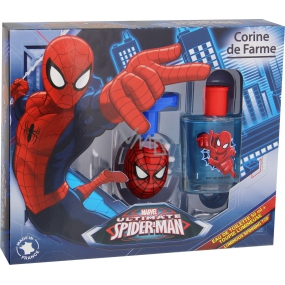 Corine de Farme Marvel Spiderman eau de toilette for boys 50 ml + luminous spinning top, gift set