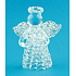 Glass angel standing 6 cm