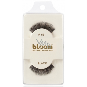 Bloom Natural sticky lashes from natural hair curled black No. 66 1 pair
