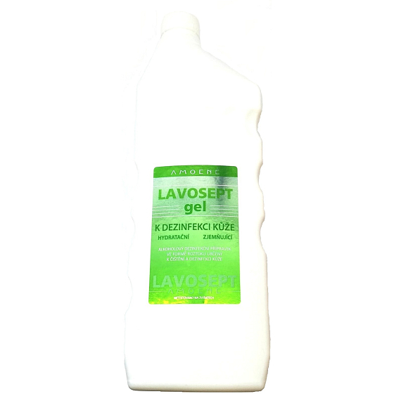 Lavosept Natur skin disinfectant gel for professional use with more than 75% alcohol 1 l refill