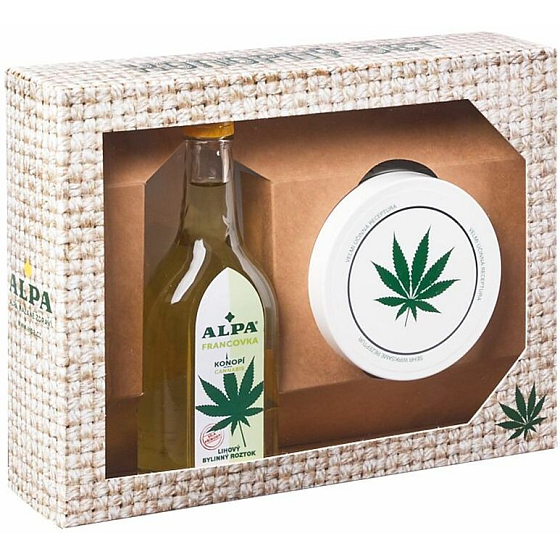 Alpa Hemp Set Alpa French Hemp 160 ml + Hemp Balm 250 ml, cosmetic set