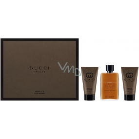 Gucci Guilty Absolute Eau de Parfum for Men 50 ml + After Shave Balm 50 ml + Shower Gel 50 ml, Gift Set