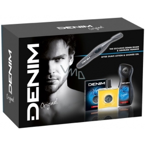 Denim Original aftershave 100 ml + shower gel 250 ml + Trimmer - hair stylist, cosmetic set