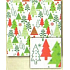 Nekupto Gift wrapping paper 70 x 200 cm Christmas White-red, green Christmas tree