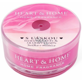Heart & Home With love Soy scented candle in a bowl burns for up to 12 hours 36 g