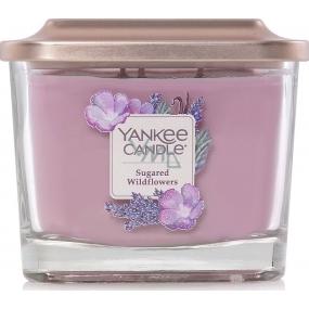 Yankee Candle Sugared Wildflowers - Sweet Wild Flowers Soy Scented Candle Elevation Medium Glass 3 Wicks 347 g