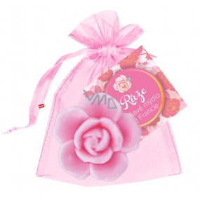 NeoCos Rose pink gift toilet soap in organza 30 g