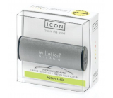 Millefiori Milano Icon Pompelmo - Grapefruit car fragrance Metallo anthracite matt smells up to 2 months 47 g