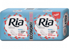 Ria Ultra Normal Plus Odor Neutraliser ultra thin sanitary napkins with wings 2 x 10 pieces
