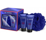 Grace Cole Looking good shower gel 50 ml + hair shampoo 50 ml + body sponge, cosmetic set for men