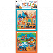 Baby Genius Puzzle Building machines 15 x 15 cm, 16 and 20 pieces, 2 pictures