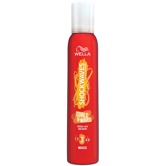 Wella Shockwaves Curl & Waves Mousse for Curls and Waves 200 ml